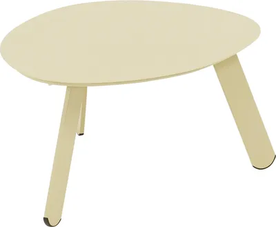 Produktbild von Lesli Living Indoor & Outdoor Beistelltisch "Tiki" oval beige