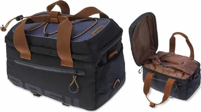 Produktbild von BASIL Gepäckträgertasche "Miles" - schwarz/braun