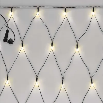 Standard LED spojovací vánoční řetěz – síť, 1,5x2 m, venkovní, teplá bílá