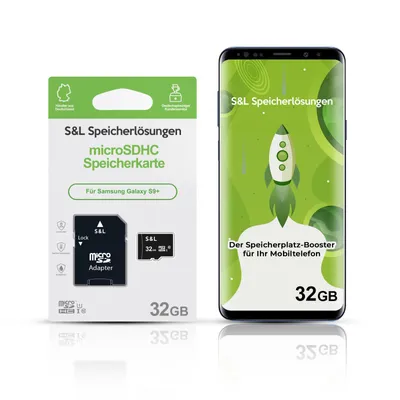 Produktbild von microSD Speicherkarte S&L für Samsung Galaxy S9+ - Speicherkapazität: 32 GB