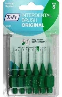 Image de Brosse interdentaire Tepe 0,8mm vert 6 pces