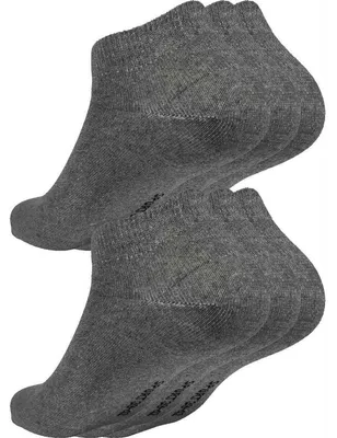 Produktbild von Sneaker Socken Herren Damen Socken Baumwolle, 6 Paar, Grau 35-38