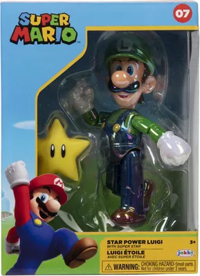 Produktbild von Super Mario - figurka Luigiho (10 cm) ve sběratelské krabici, oficiálně licencovaná, s bohatými detaily a ideální pro fanoušky a sběratele