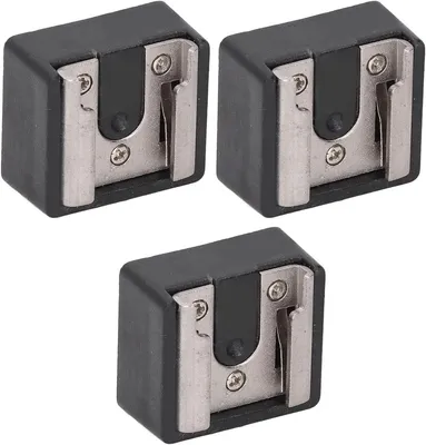 Productafbeelding van 3 Stuks Flitsschoen Adapter met 1/4 Inch Schroefdraad voor Statief en Monopod