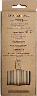 Produktbild von 20cm langlebige Glasstrohhalme aus speziellem Glas