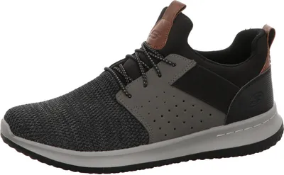 Produktbild von Skechers Delson - Camben, Laufen, Männlich, Erwachsener, Schwarz, Grau, Einfarbig, Schnürverschluss