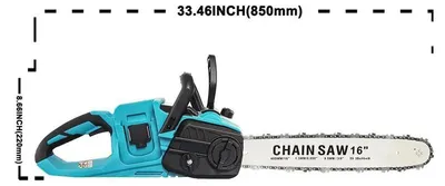Produktbild von Kettensäge - Akku-Baumsäge - 3500 W - Bürstenloser Motor - 40,6-cm-Schwert - 2 x 6,0-Ah-Akkus - Kabellos - Für Holzarbeiten