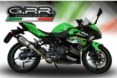 Obrázok produktu pre Kompletný pretekársky výfuk GPR GPE z titánu pre Kawasaki Z 400