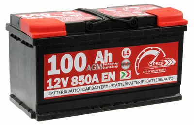 Image de SPEED Batterie de voiture AGM Start&Stop 12V 100Ah 850A borne droite 353x175x190 mm