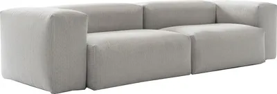 Produktbild von KAWOLA Sofa CELESTE 4-Sitzer Cord hellgrau