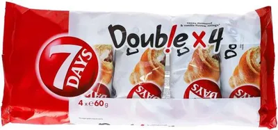 Produktbild von 7Days Croissant mit Kakao-Vanillecreme Füllung 240g