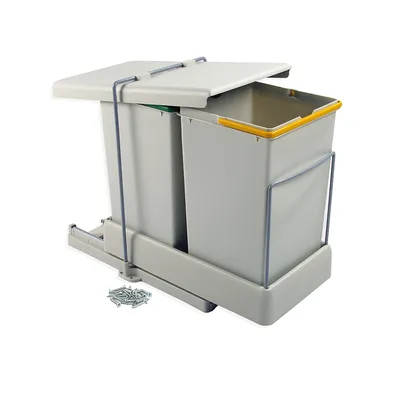 Produktbild von Emuca 8077221 2x14l Recyclingbehälter Durchsichtig Durchsichtig One Size