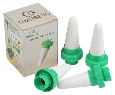 Tropfbewässerungsset für Pflanzen, 4 Stück, Keramik, 10,5 cm