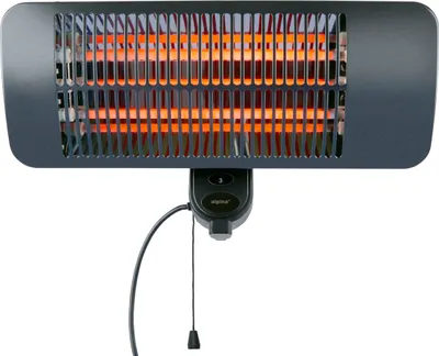 Produktbild von alpina Infrarotheizung Hängend Heizstrahler Terrasse 2000W 3 Heizstufen - Spritzwassergeschützter Terrassenheizer IP34 mit Infrarotlampe - Terrassenheizung
