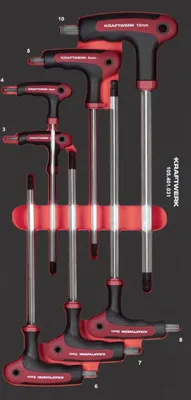 Immagine prodotto di PRO LINE EVA3 Cacciavite con impugnatura a T esagonale 20x40 7 pz.