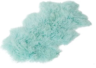 Produktbild von Naturform Tibetlammfell Teppich 100x55cm JAY06 Pastell Blau 100cm