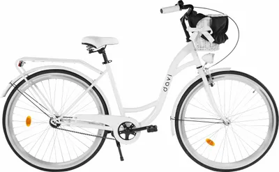 Produktbild von Damenfahrrad Davi Lila 28", 1 Gang, 155-180 cm, Weiß/Schwarz