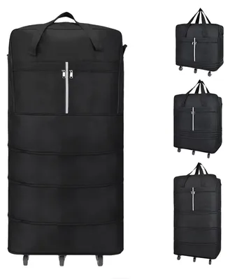 Immagine prodotto di Omgoods - Valigia pieghevole con ruote, 110 cm, espandibile