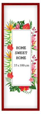 Obrázok produktu pre MG Design, rám na obrázky, 35 x 100 cm – vyrobený z prírodného dreva s akrylovým sklom, určený na zavesenie aj na postavenie, vhodný na fotografie, plagáty a puzzle