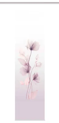Produktbild von Schiebegardine BEREKUA, Seidenoptik, 245x60 cm, Blumendruck, + Zubehör