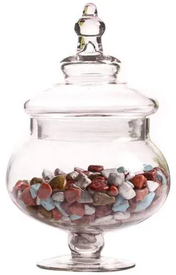 Produktbild von Omgoods – Glaskonfektglas mit Deckel – Dekorativer Glasbehälter
