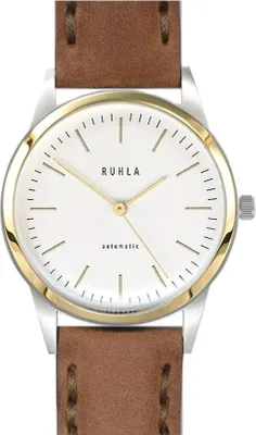 Produktbild von UMR Ruhla Automatik Herrenuhr - mechanisch mit automatischem Aufzug - mit edlen Goldakzenten - 21-18B