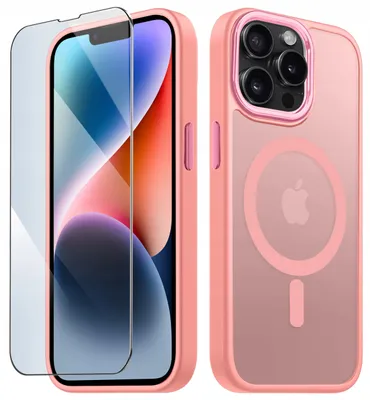 Produktbild von Mattes Magsafe-Hülle für das iPhone 13 Pro + 9H-Displayschutzfolie