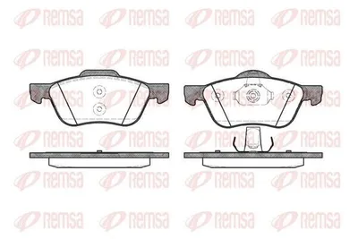 Produktbild von REMSA Bremsbeläge Satz Vorne Bremsklötze für NISSAN PRIMERA (P11) 0844.00