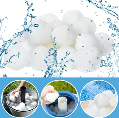 Immagine prodotto di Bettizia Filter Balls 1400 g bianco, sfere filtranti per piscina, pompa di filtrazione, filtro a sabbia per acquari; sostituiscono 25 kg di sabbia filtrante