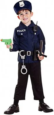 Produktbild von 7-tlg. Polizei Kleinkinderkostüm 96-160 cm