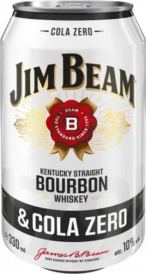 Immagine prodotto di Jim Beam & Cola Zero 10% 0,33l