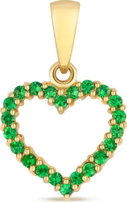 Image de Pendentif Femme Or 375/1000 avec Tsavorite - 20mm*13mm; TRS37304