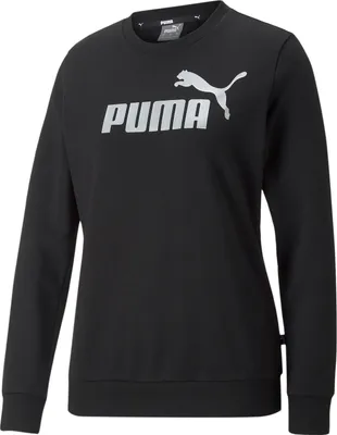 Productafbeelding van PUMA Dames ESS Logo Crew T-shirt, zwart-zilver metallic, maat M