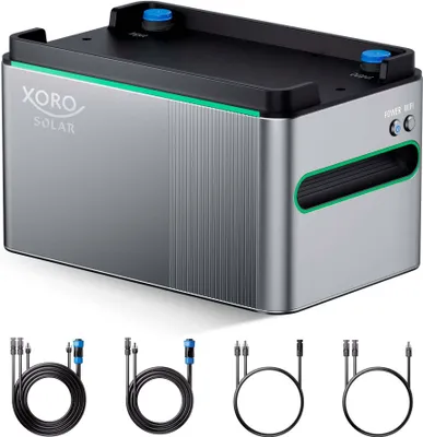 Produktbild von XORO SOLAR SPS 1124 erweiterbarer Balkonkraftwerkspeicher mit 1024 Wh LiFePO4 Akku, Dual MPPT 1200W Eingang, 800W Ausgan