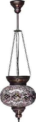Image de Lampes Lustre Lustre Plafonnier Verre Argenté Nouveau