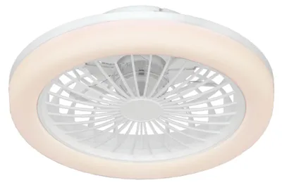 Produktbild von Ledvion - Deckenventilator mit beleuchtung, 24W, 3 Lichtfarben, Weiss, 2700K - 4000K - 6000K, Mit Fernbedienung Dimmbar, Deckenventilator mit Beleuchtung
