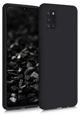 Produktbild von kwmobile Handyhülle für Samsung Galaxy A31 Hülle - TPU Case - Kabelloses Laden - Schutzhülle Cover in Schwarz matt