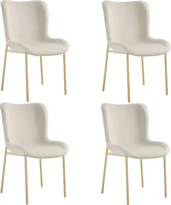 Produktbild von tectake® Polsterstuhl Tessa ergonomische Form mit hoher Rückenlehne 54 x 62 x 90 cm