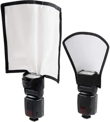 Image de Diffuseur universel - 20 cm x 18,5 cm - Portable - Argenté/Blanc - Adapté pour studio photo