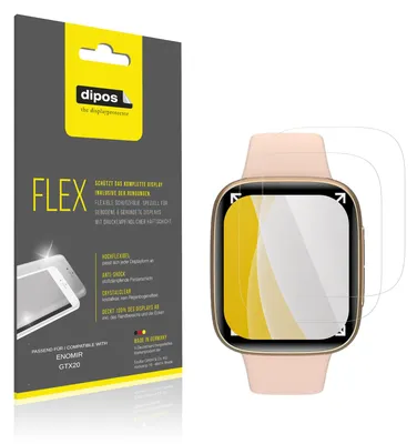 Produktbild von 2x Schutzfolie für ENOMIR GTX20 Folie, 100% Displayabdeckung, dipos Flex