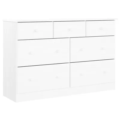 Obrázek produktu pro vidaXL Komoda ALTA bílá 112x35x73 cm Masivní borovicové dřevo