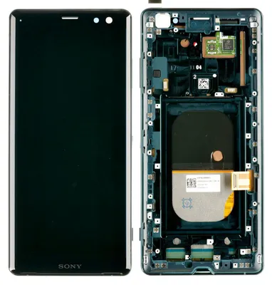 Produktbild von Sony Xperia XZ3 H8416 Display LCD Modul + Rahmen, grün
