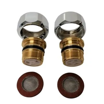 Obrázek produktu pro GROHE 47189000 Zpětná klapka se sítkem - 2 kusy - chromovaná pro termostaty pro povrchovou montáž