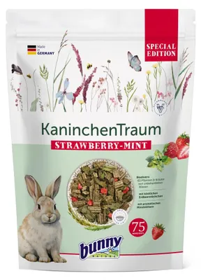 Obrázok produktu pre RabbitDream SPECIAL EDITION Jahodovo-mätové krmivo pre králiky 1500g