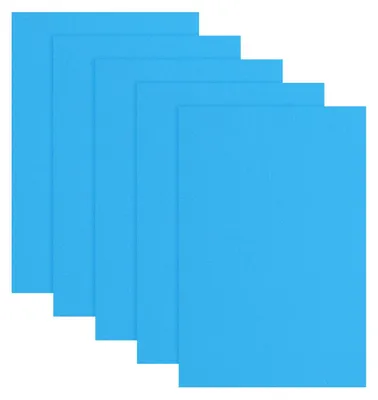 Produktbild von EVA Schaumstoffblätter - 5 Stück zum Basteln - Blau - 12 x 8 Zoll