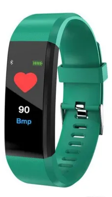 Zdjęcie produktu dla Inteligentna opaska fitness ID115 Plus, wyświetlacz OLED 0,96 cala, pomiar tętna, licznik kroków, wodoodporność IP65, powiadomienia, zielona