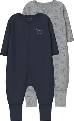 Produktbild von Name It Dino Pyjama 2 Einheiten Blau,Grau 18 Months Jungen Blau,Grau 18 Months