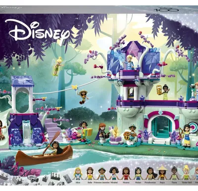 Immagine prodotto di LEGO Disney La casa sull'albero incantata - Cascata con scivolo e 13 figure di gioco