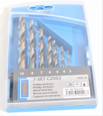 Produktbild von NAREX HSS-G Metallbohrer Set 7-tlg. 3-10 mm …