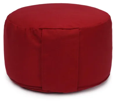 Produktbild von yogabox Yogakissen Glückssitz® Classic small D - regional hergestellt - bordeaux 26 x 26 x 14 cm Buchweizenschalen